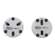 BGS Set di adattatori per il ripristino del pistone del freno universale con 2 e 3 perni, 2pz.-2