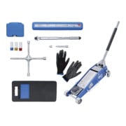 BGS Set di assistenza tecnica per sostituzione ruote, con martinetto a rotelle 2,5t, 10pz.-1