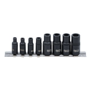 BGS Set di attacchi per maschi a filettare 6,3mm (1/4") / 10mm (3/8"), 8pz.