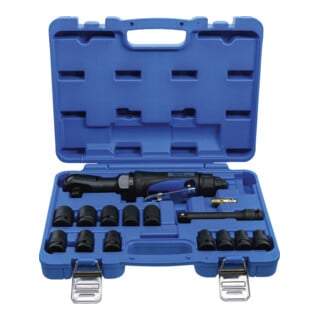 BGS Set di avvitatori pneumatici a cricchetto, 12,5mm (1/2") 102 Nm, 14pz.