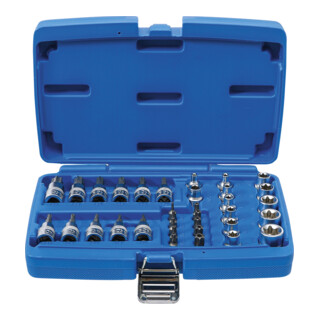 BGS Set di bit e bussole 10mm con profilo a T (per TX), 34pz.
