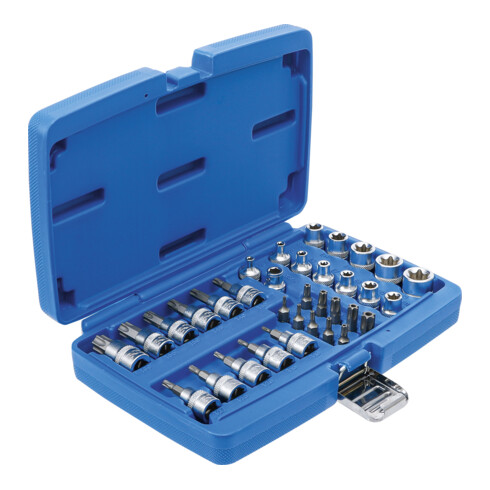 BGS Set di bit e bussole 10mm con profilo a T (per TX), 34pz.
