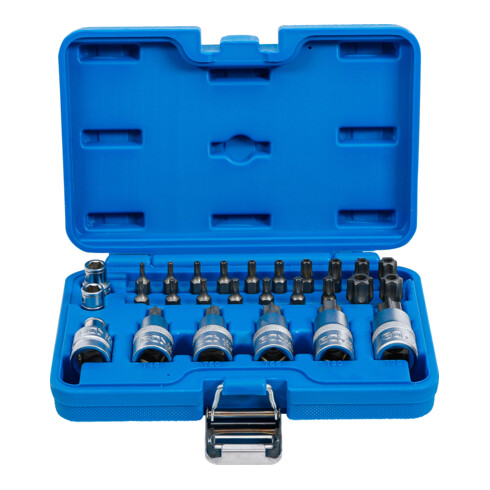 BGS Set di bit e inserti 12,5mm (1/2") con profilo a T (per Torx), 27pz.