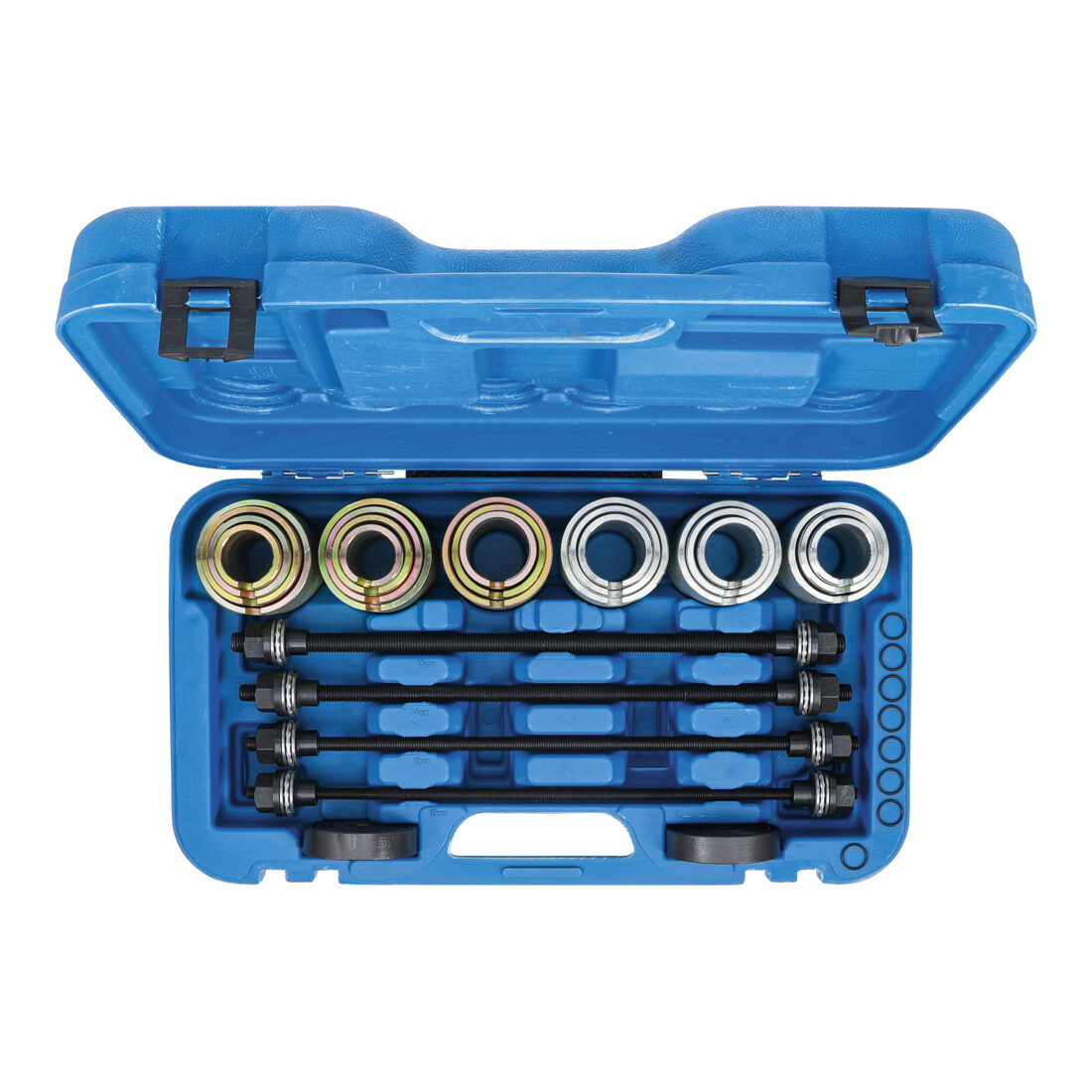 BGS Set di bussole a pressione e trazione con 4 mandrini, 26pz.