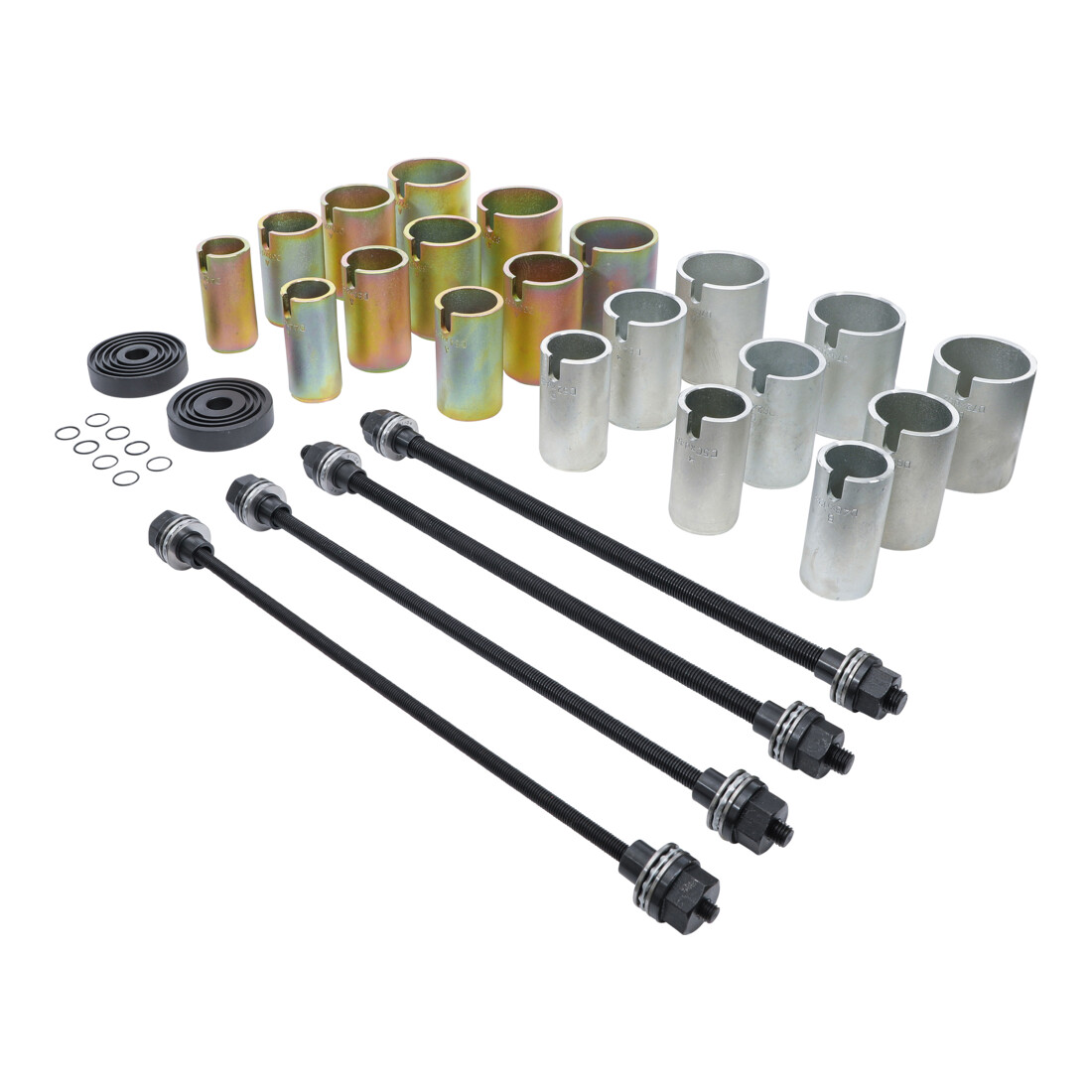 BGS Set di bussole a pressione e trazione con 4 mandrini, 26pz.