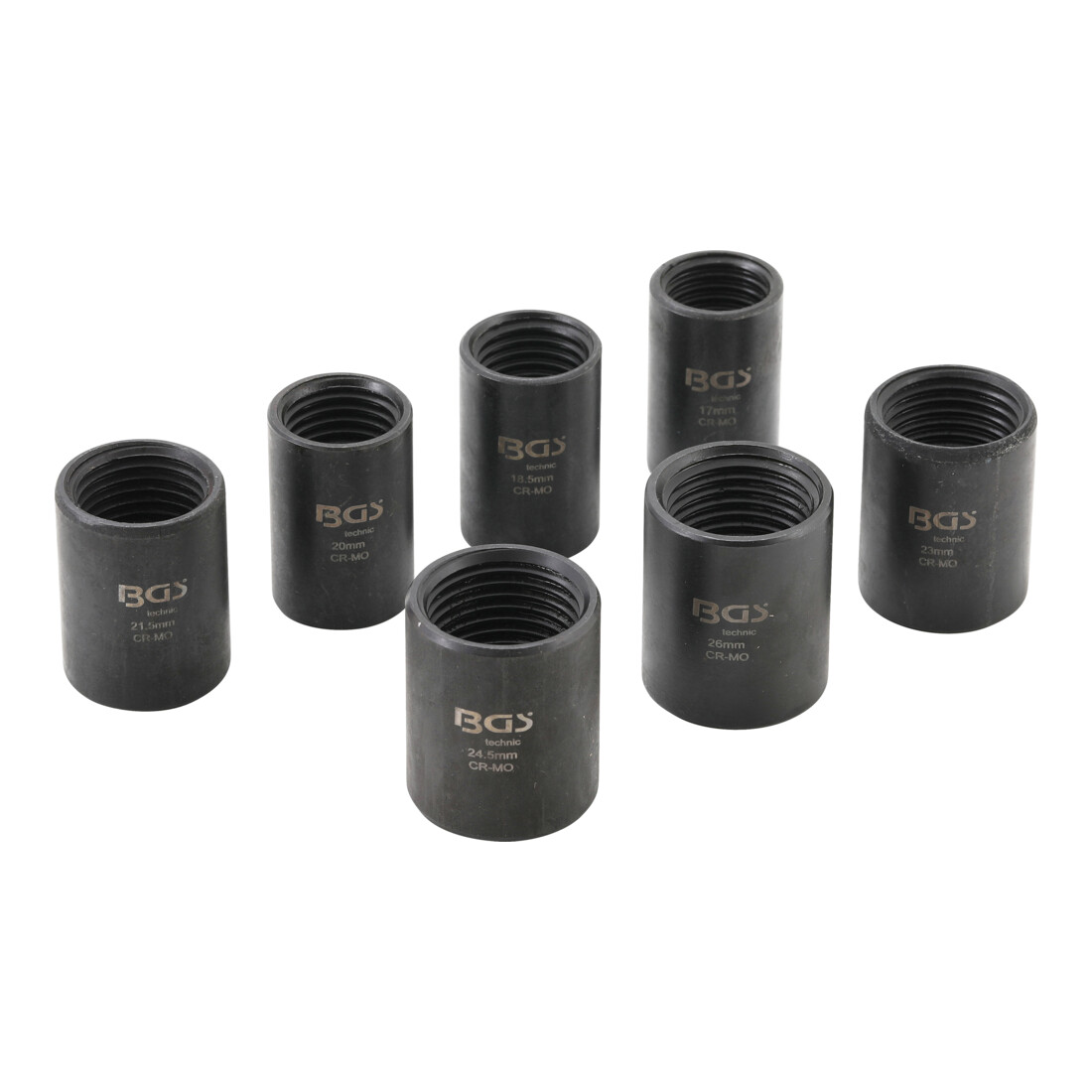BGS Set di bussole speciali / estrattore di viti 12,5mm (1/2"), apertura 17 - 26mm, 7pz.