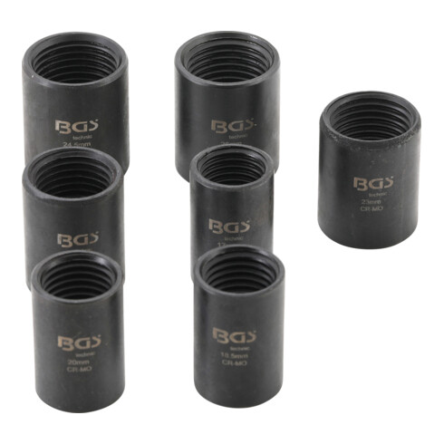BGS Set di bussole speciali / estrattore di viti 12,5mm (1/2"), apertura 17 - 26mm, 7pz.