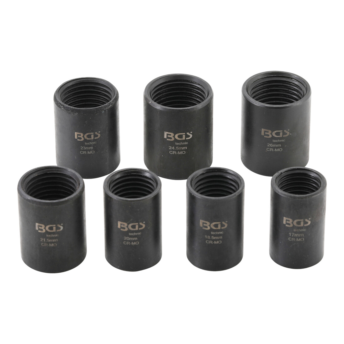 BGS Set di bussole speciali / estrattore di viti 12,5mm (1/2"), apertura 17 - 26mm, 7pz.