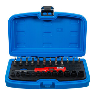 BGS Set di cacciaviti a percussione, attacco quadro esterno 6,3 mm (1/4"), 36 pezzi