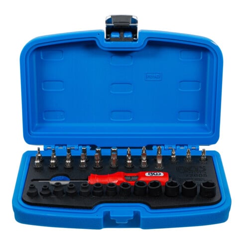 BGS Set di cacciaviti a percussione, attacco quadro esterno 6,3 mm (1/4"), 36 pezzi