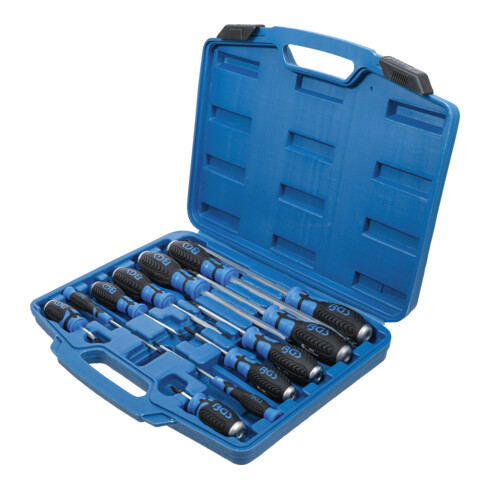 BGS Set di cacciaviti con attacco quadro da 6,3mm (1/4"), 12pz. 7896