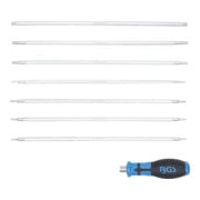 BGS Set di cacciaviti con lame intercambiabili profilo T (per TX) / profilo T (per TX) con foro, 8pz.-3