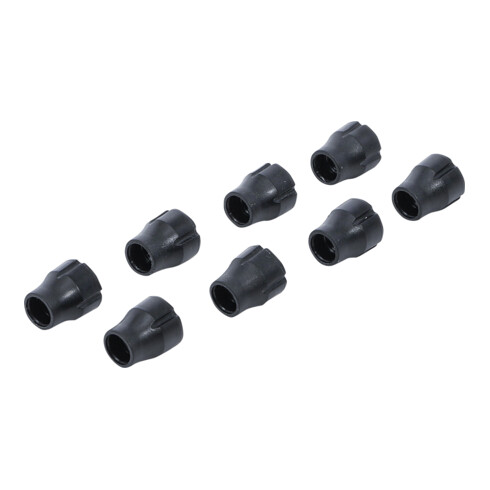 BGS Set di cappucci per valvole in plastica, per marcatura pneumatici, 8 pezzi