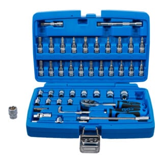 BGS Set di chiavi a bussola 2145, azionamento 6,3mm (1/4"), 46pz.