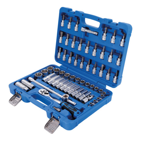 BGS Set di chiavi a bussola, azionamento 10mm (3/8"), 61pz.