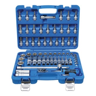 BGS Set di chiavi a bussola, azionamento 10mm, in pollici, 61pz.