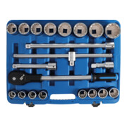 BGS Set di chiavi a bussola, azionamento 20mm (3/4"), in pollici, 21pz.