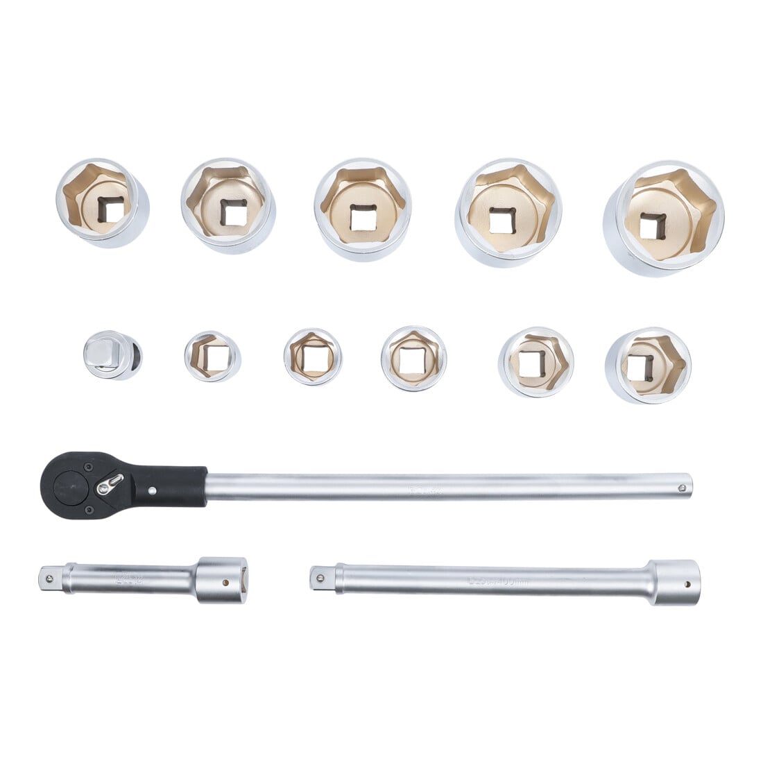 BGS Set di chiavi a bussola, azionamento 25mm (1"), 15pz.