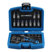 BGS Set di chiavi a bussola, azionamento 6,3mm (1/4"), 24pz.