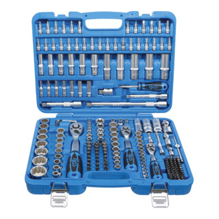 BGS Set di chiavi a bussola dodecagonali, azionamento 6,3mm (1/4") / 10mm (3/8") / 12,5 (1/2"), 192pz.