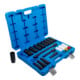 BGS Set di chiavi a bussola e inserti di forza, esagonale, attacco quadro interno 12,5 mm (1/2"), SW 10 - 24 mm, 18 pezzi-2