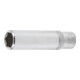 BGS Inserto per chiave a bussola esagonale, azionamento quadro interno profondo 6,3mm (1/4"), apertura 3/8"-1