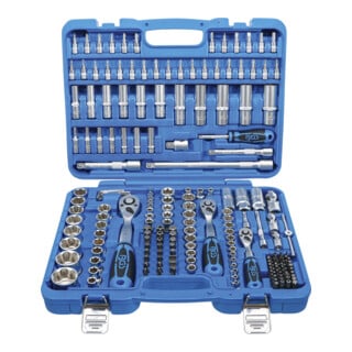 BGS Set di chiavi a bussola, profilo ondulato, azionamento 6,3mm / 10mm / 12,5mm, 192pz.