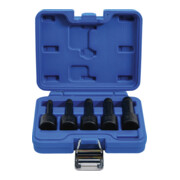 BGS Set di chiavi a bussola speciali / estrattori di viti, azionamento quadro interno 12,5mm (1/2"), apertura 8 - 16mm, 5pz.