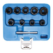 BGS Set di chiavi a bussola speciali / estrattori di viti, azionamento quadro interno 10mm (3/8"), apertura 10 - 19mm, 10pz.