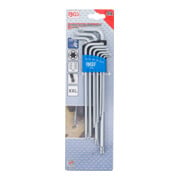 BGS Set di chiavi ad angolo, extra lunghe, con profilo a T (per TX) e testa a sfera T10 - T50, 9pz.-2
