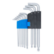 BGS Set di chiavi ad angolo, profilo T (per TX) con testa sferica T10 - T50, 9pz.-2
