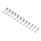 BGS Set di chiavi combinate a cricchetto, corte, snodate, 8 - 19 mm, 12 pezzi-2