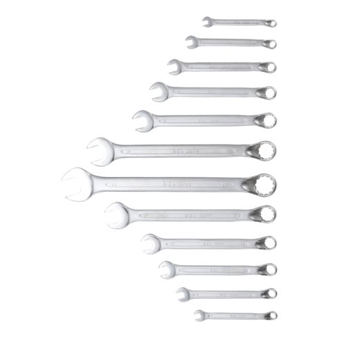 BGS Set di chiavi combinate a gomito, apertura 6 - 22mm, 12pz.
