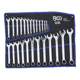 BGS Set di chiavi combinate, apertura 6 - 32mm, 5,1kg, 25pz.