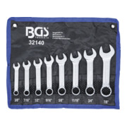 BGS Set di chiavi combinate extra corte, apertura 3/8" - 7/8", 8pz.
