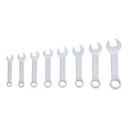 BGS Set di chiavi combinate extra corte, apertura 3/8" - 7/8", 8pz.-4
