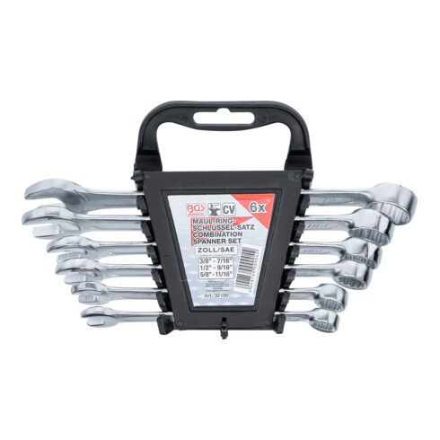 BGS Set di chiavi combinate, in pollici, apertura 3/8" - 11/16", 6pz.