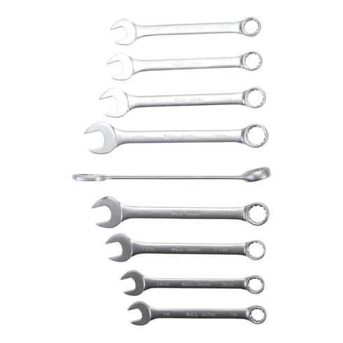 BGS Set di chiavi combinate, in pollici, apertura 1/4" - 1.1/4", 25pz.