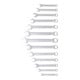 BGS Set di chiavi combinate, lato ganasce con funzione cricchetto, apertura 8 - 21mm, 13pz.-5