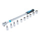 BGS Set di chiavi dinamometriche, attacco quadro interno 12,5 mm (1/2"), 40 - 200 Nm, 11 pezzi-1