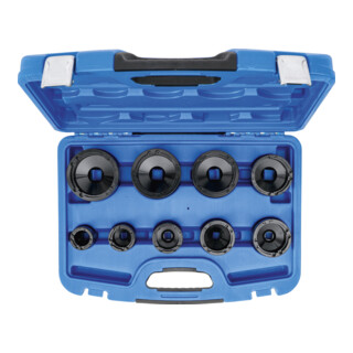 BGS Set di chiavi per dadi scanalati perni interni KM4 - KM12, 9pz.