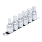 BGS Set di chiavi per tappi olio, azionamento quadro interno 12.5mm uscita quadro interno, 6pz.