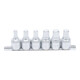 BGS Set di chiavi per tappi olio, azionamento quadro interno 12.5mm uscita quadro interno, 6pz.-3