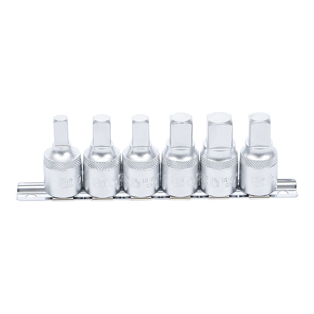 BGS Set di chiavi per tappi olio, azionamento quadro interno 12.5mm uscita quadro interno, 6pz.