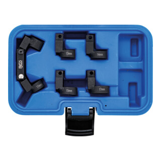 BGS Set di chiavi per tubi flessibile a 5 teste intercambiabili per 10mm (3/8"), apertura 11 - 17mm