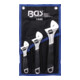 BGS Set di chiavi regolabili a rullino con impugnatura morbida in plastica, 3pz.-1