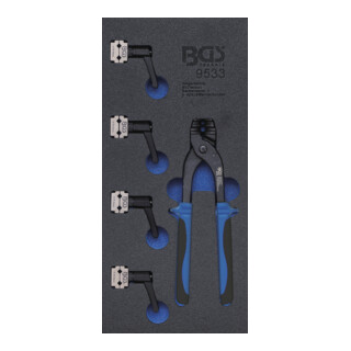 BGS Set di curvatubi e morsetti per tubi freno da 4,75 + 6mm