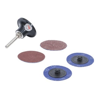 BGS Set di dischi abrasivi / piastre abrasive, Ø50mm