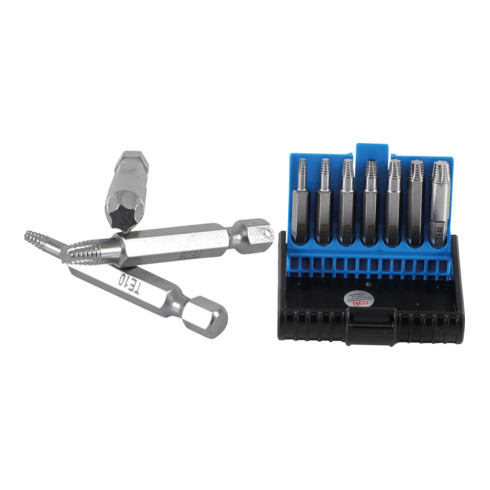 BGS Set di estrattori per viti difettose con profilo a T (per TX) T10 - T40, 7pz.