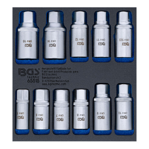 BGS Set di estrattori per viti prigioniere 5 - 16mm, 11pz.